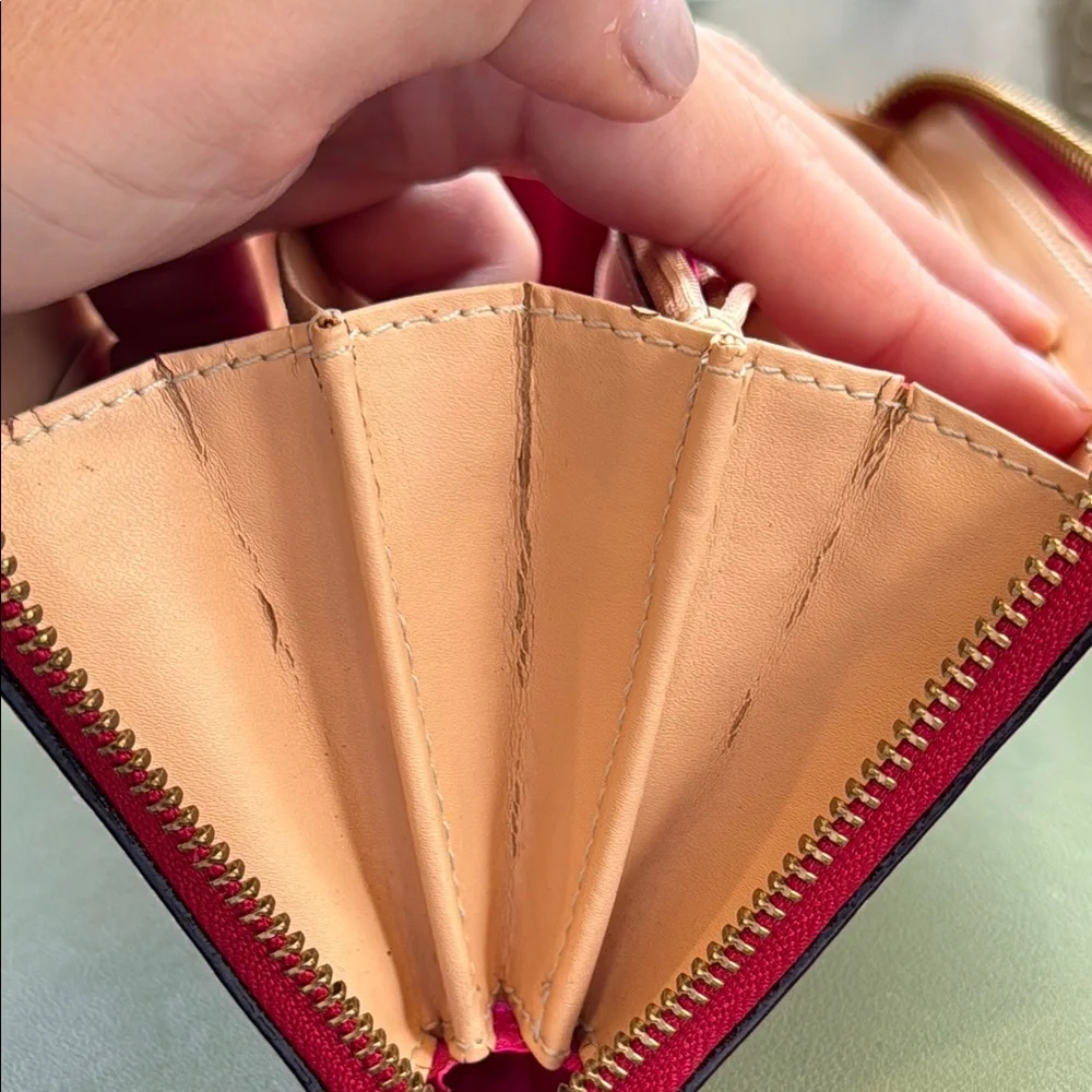 Kate Spade Red Zip Around Wallet